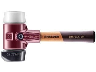 Simplex-Hammer Kurzer Stiel Schw/weiß 60MM