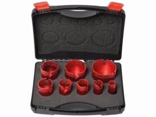 Diamant Bohrkronen SET ROT M14 8TLG-KOFFER