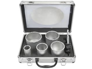 Hm-bohrkronen set im Koffer