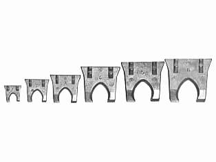 Krallen-Stielkeile Sort. IV 1-6