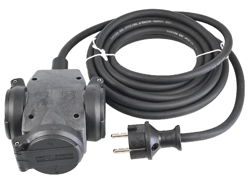 VERTEILERSTECKDOSE 3-FACH 4,5M