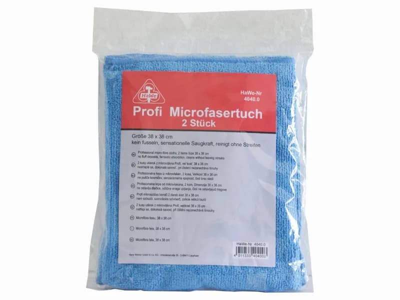 MIKROFASERTÜCHER PROFI BLAU 38X38 CM 2-STK