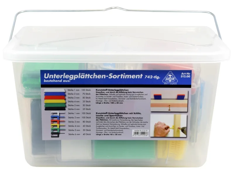 UNTERLEGPLÄTTCHEN-SORTIMENT GEMISCHT