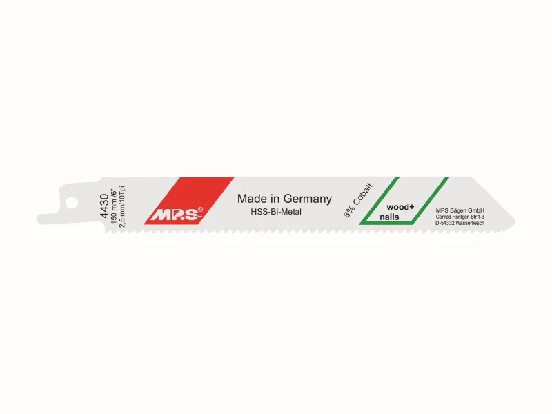SÄBELSÄGEBLATT HSS-BI 130 MM 10 ZPZ