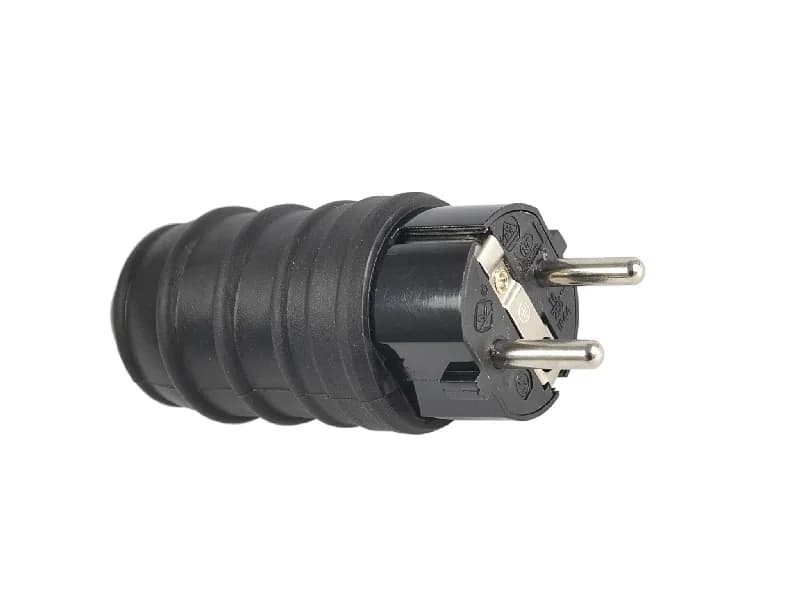 SCHUKO-VOLLGUMMI-STECKER IP 44