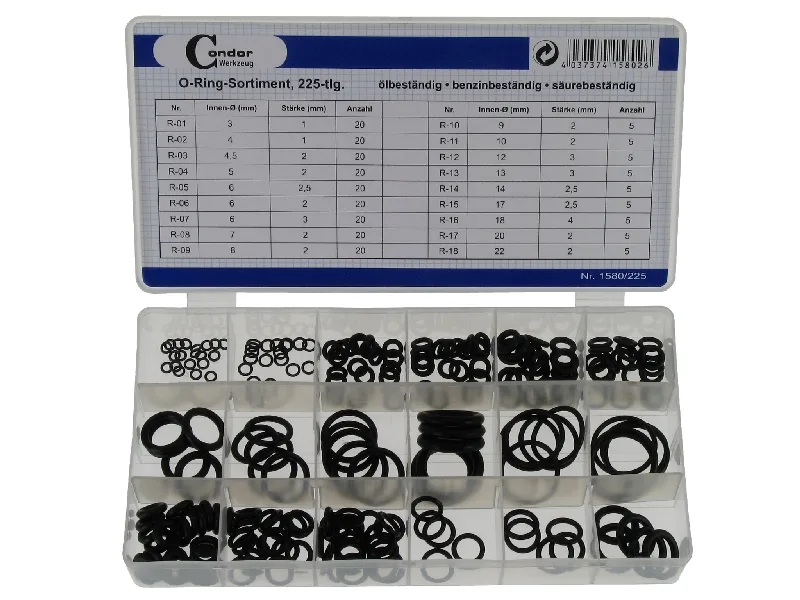 O-Ring-Sortiment 225-TLG.