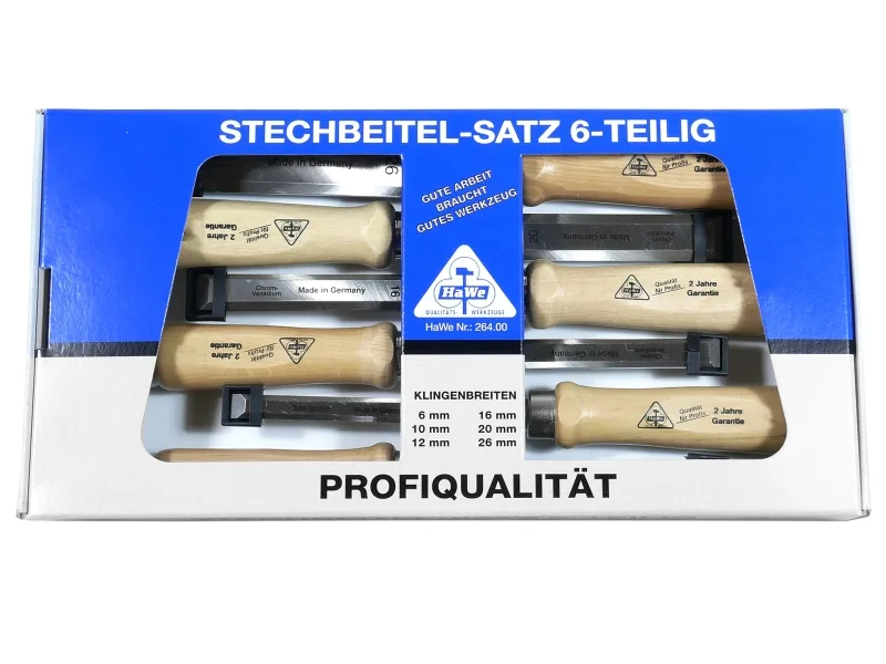 Stechbeitel-satz 6-tlg profi
