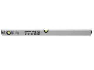Alu-Wasserwaage Weiss Niveau Norm