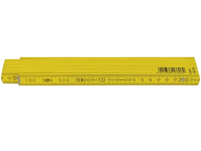 Holz-Gliedermaßstäbe Gelb 2 m