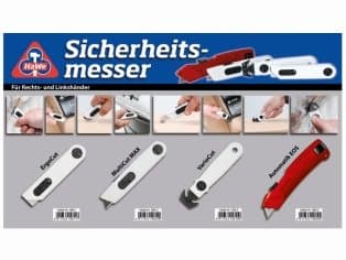 Aufkleber F. Display Sicherheitsmesser