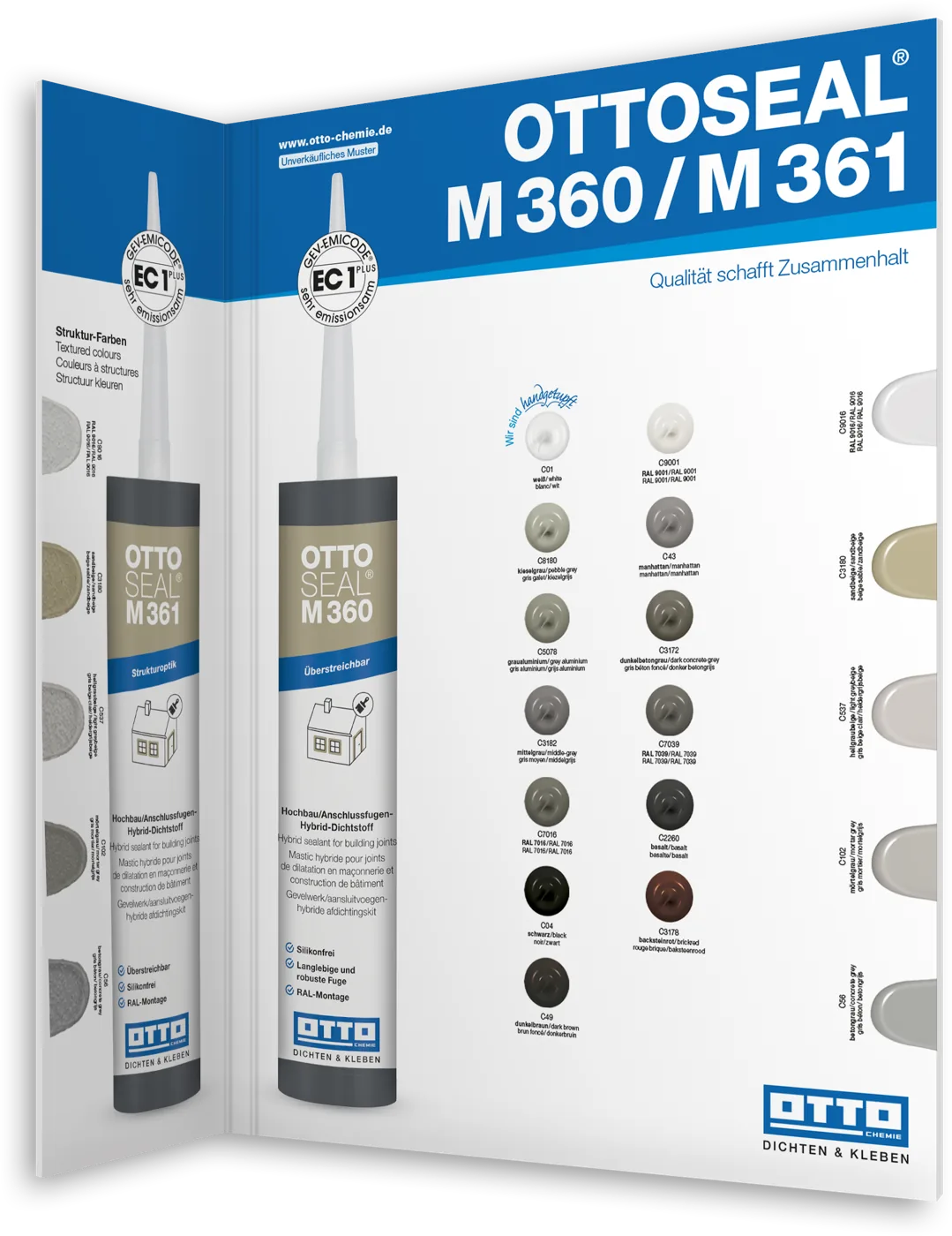OTTOSEAL® M 361 Der Struktur Hybrid Dichtstoff für Hochbau/Anschlussfugen