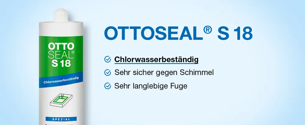 OTTOSEAL® S 18 Das Schwimmbad Silikon: Auf einen Blick