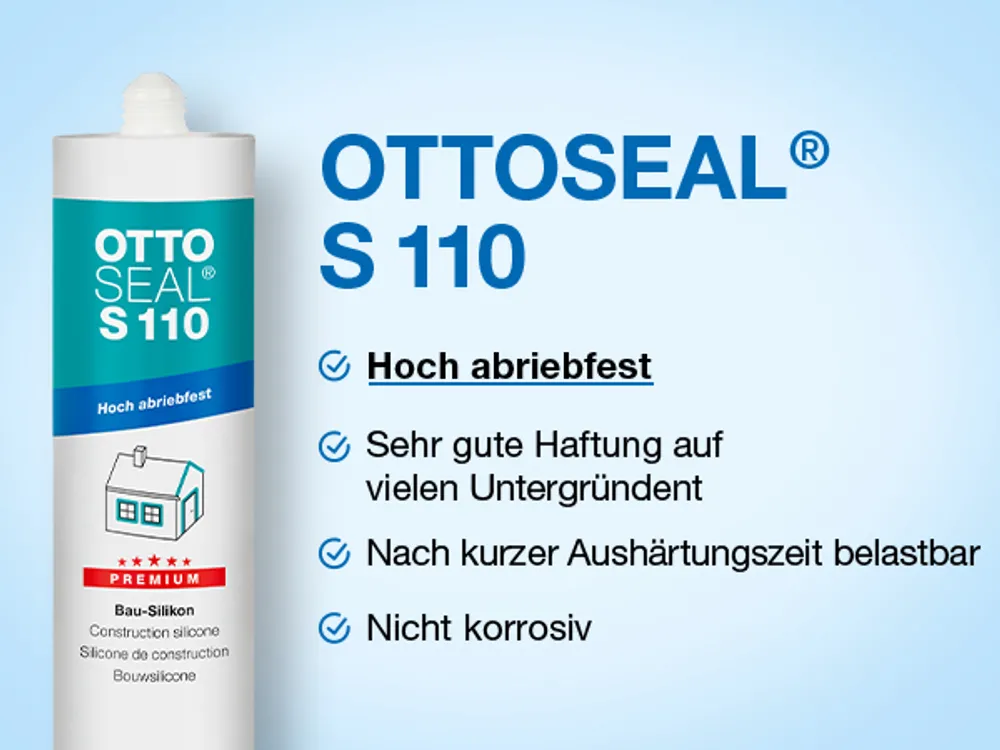 OTTOSEAL® S 110 Das Premium Bau Silikon: Auf einen Blick
