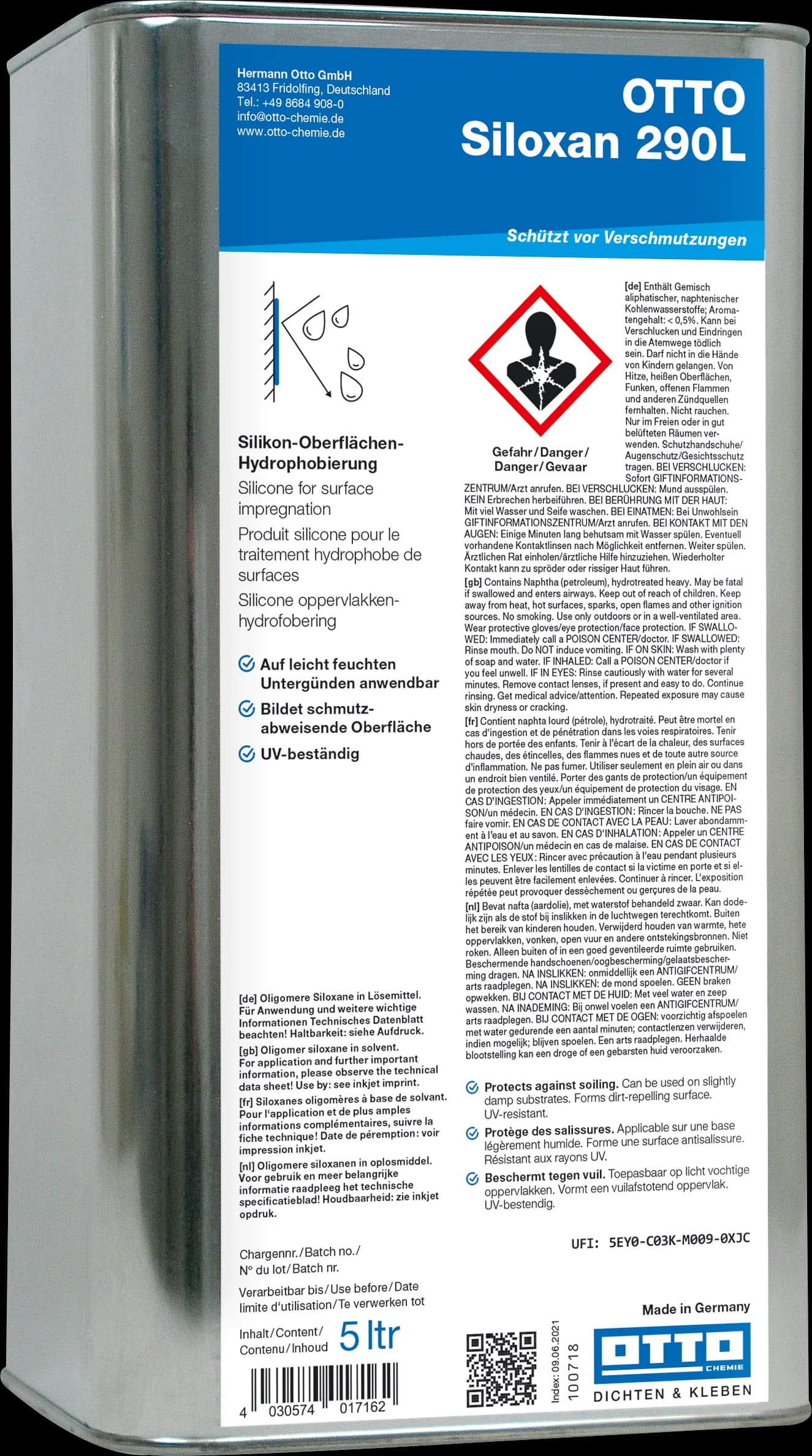 OTTO Siloxan 290L Die Silikon Oberflächen Hydrophobierung