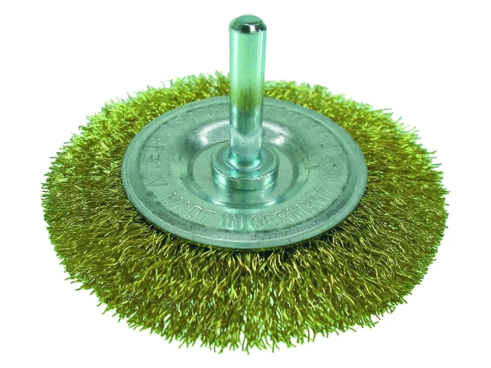 SCHEIBEN-DRAHTBÜRSTE MESSING 75X10 MM