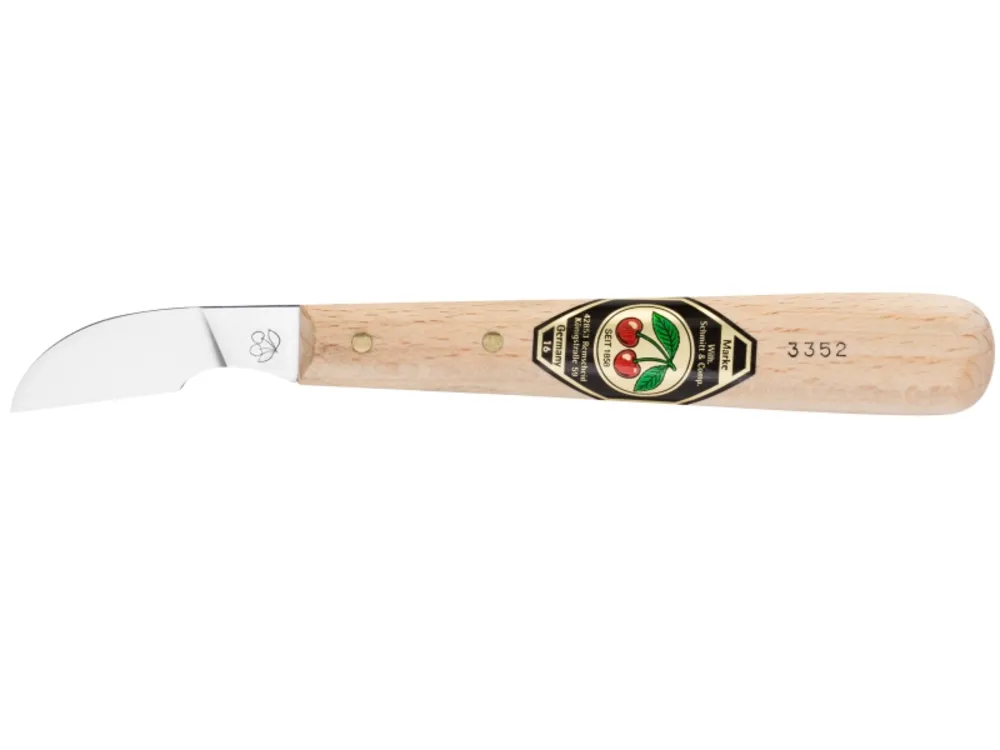 SCHNITZMESSER KIRSCHEN GEBOG/BREIT
