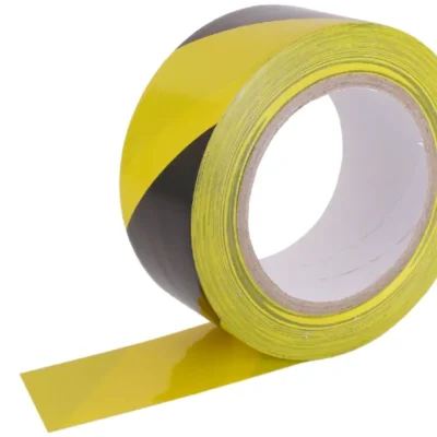 PVC-WARNBAND GELB-SCHWARZ 50 MM