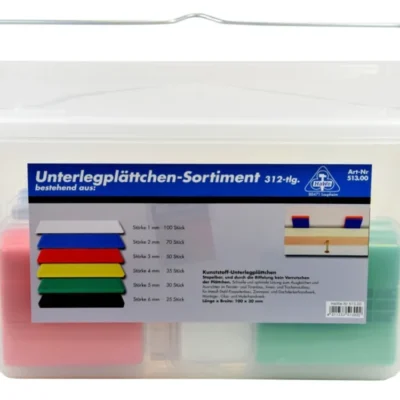 UNTERLEGPLÄTTCHEN-SORTIMENT IM EIMER