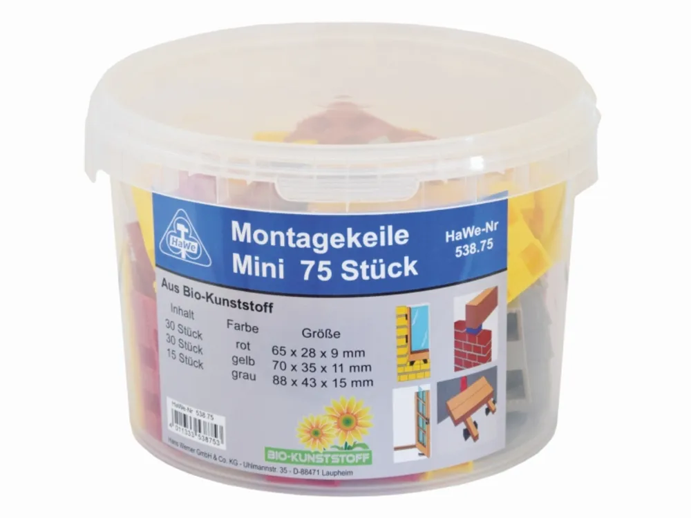 Montagekeile Sortiment Im Eimer – Bild 2