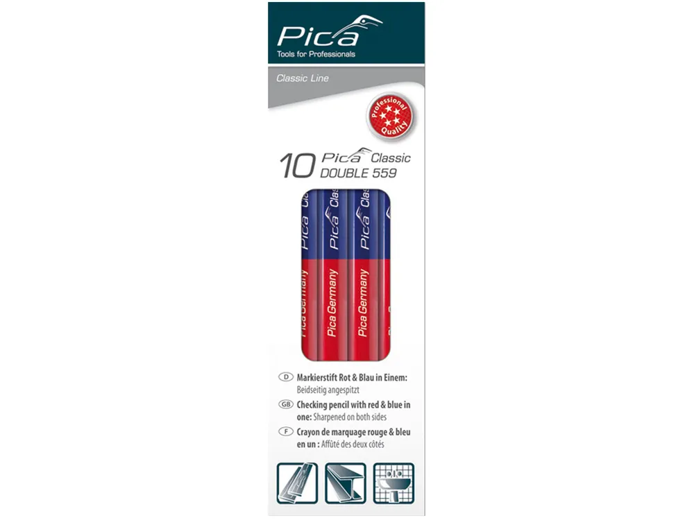 MARKIERSTIFT BLAU/ROT 175 MM 10-ER PACK