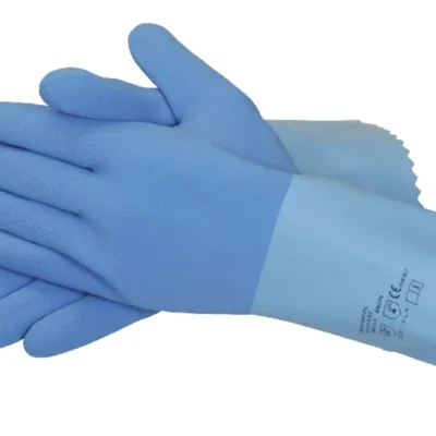 Latex Handschuhe Super Blue Gerauht