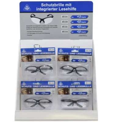 DISPLAYAUFSTELLER SCHUTZBRILLEN FARBLOS
