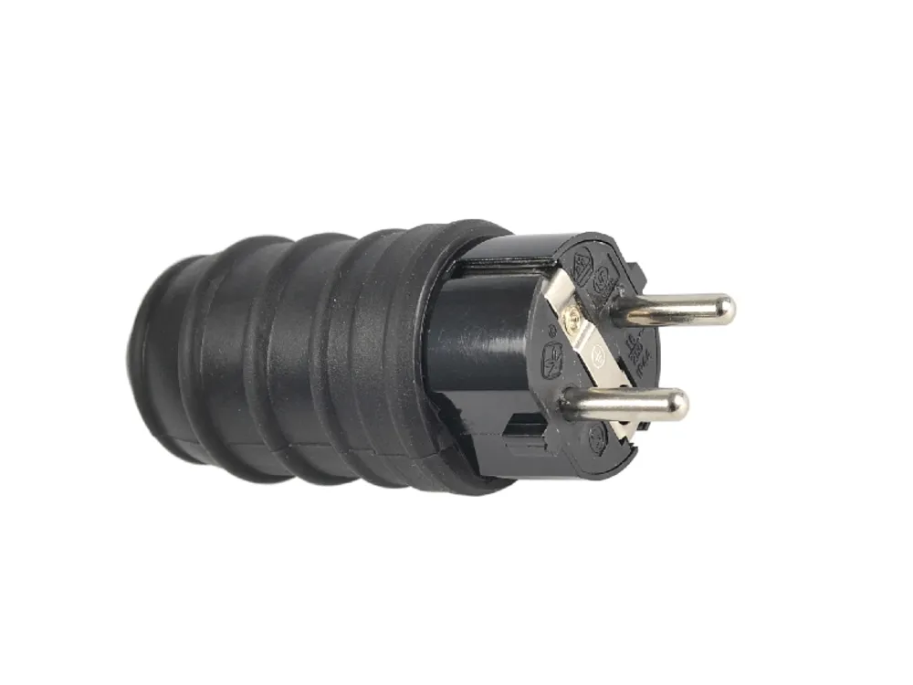 SCHUKO-VOLLGUMMI-STECKER IP 44