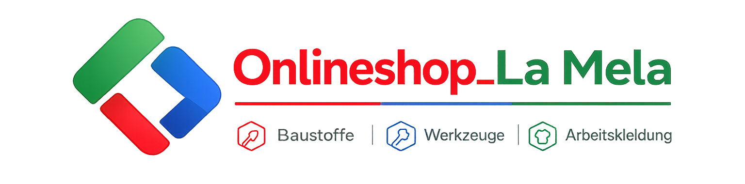 Onlineshop La Mela Logo – Baustoffe, Werkzeuge und Arbeitskleidung