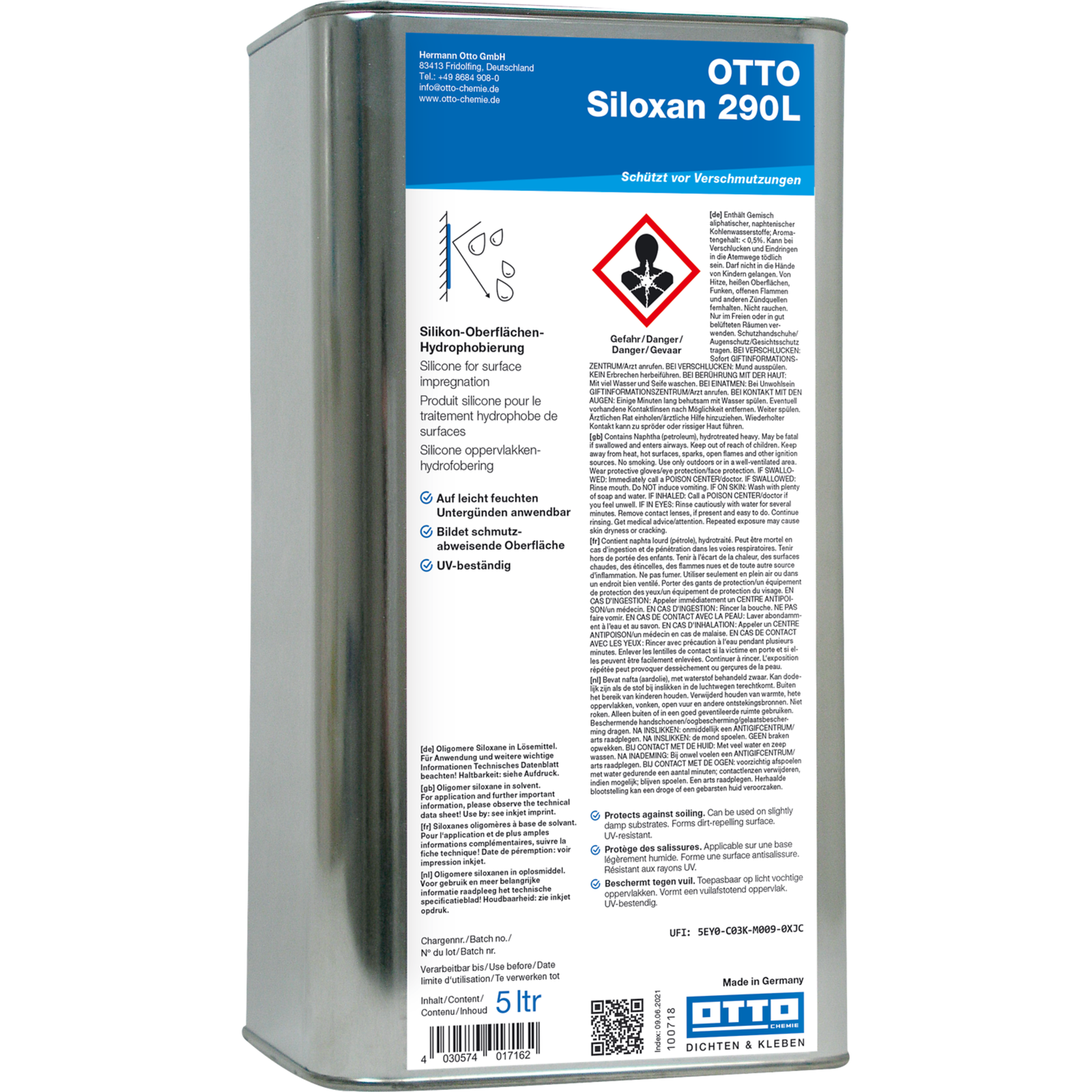 OTTO Siloxan 290L Die Silikon-Oberflächen-Hydrophobierung