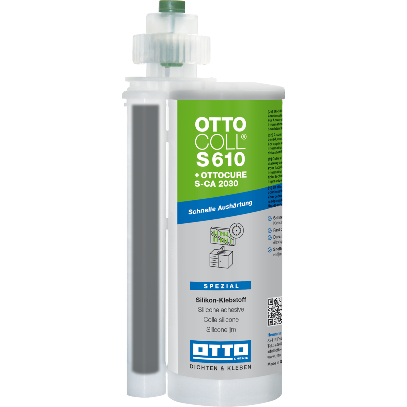 OTTOCOLL S 610 Der 2K-Silikon-Spezialklebstoff