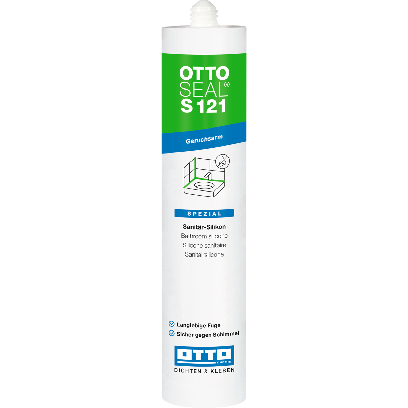 OTTOSEAL S121 Das geruchsarme Premium-Sanitär-Silikon