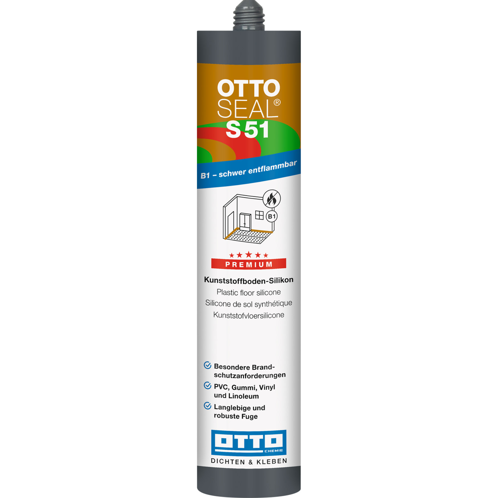 OTTOSEAL S51 Das Kunststoffboden-Silikon